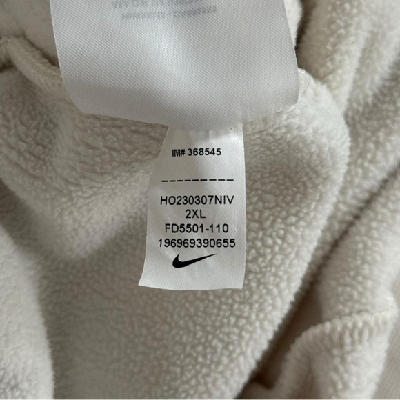 Nike X Naomi Osaka Phoenix Fleece High Waisted Oversized Sweatpants Sz 2XL White - Picture 11 of 13